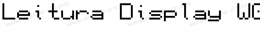 Leitura Display W05 Roman字体转换
